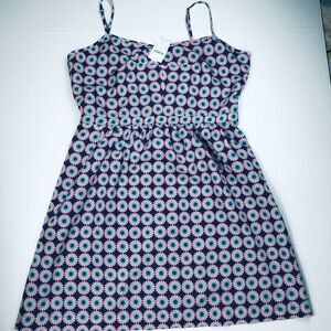 J. Crew Blue and Pink Casual Dress